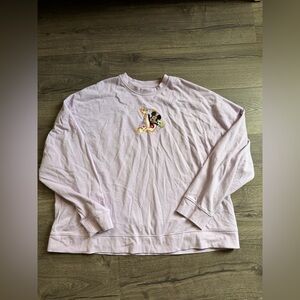 Disneyland  Mickey Mouse Lilac Sweatshirt Fleece Women Size XL